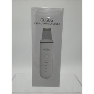 NEW Gugug Facial Skin Scrubber White Facial Deep Cleanser Device BS-357